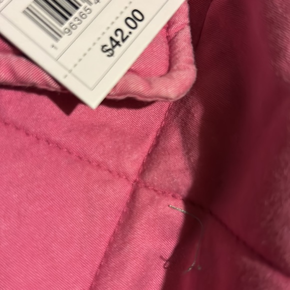 Women’s Woven quilted bomber jacket color vibrant pink NWT - Picture 10 of 11